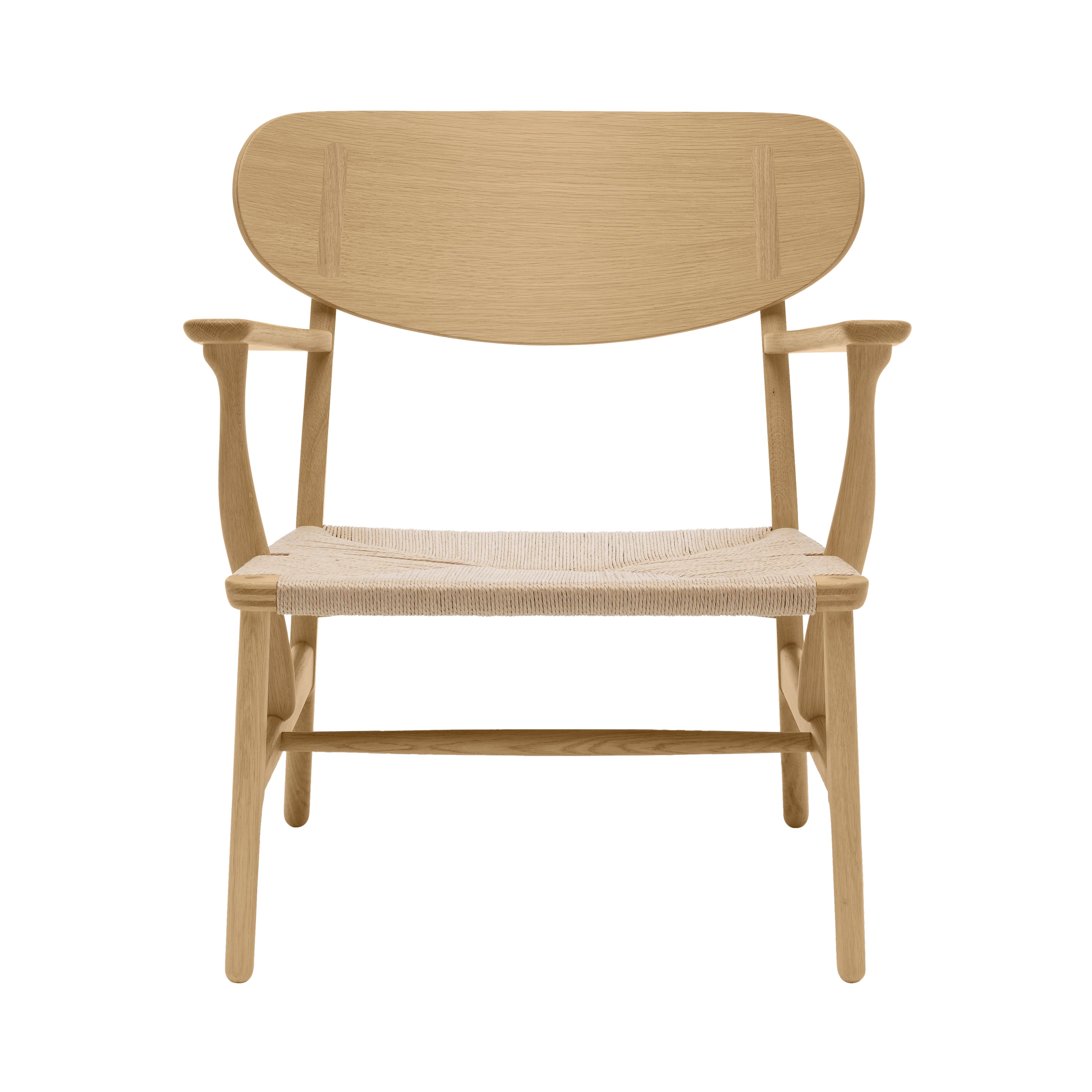 CH22 Lounge Chair: Natural + Oiled Oak
