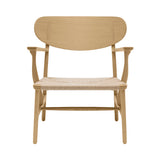 CH22 Lounge Chair: Natural + Oiled Oak