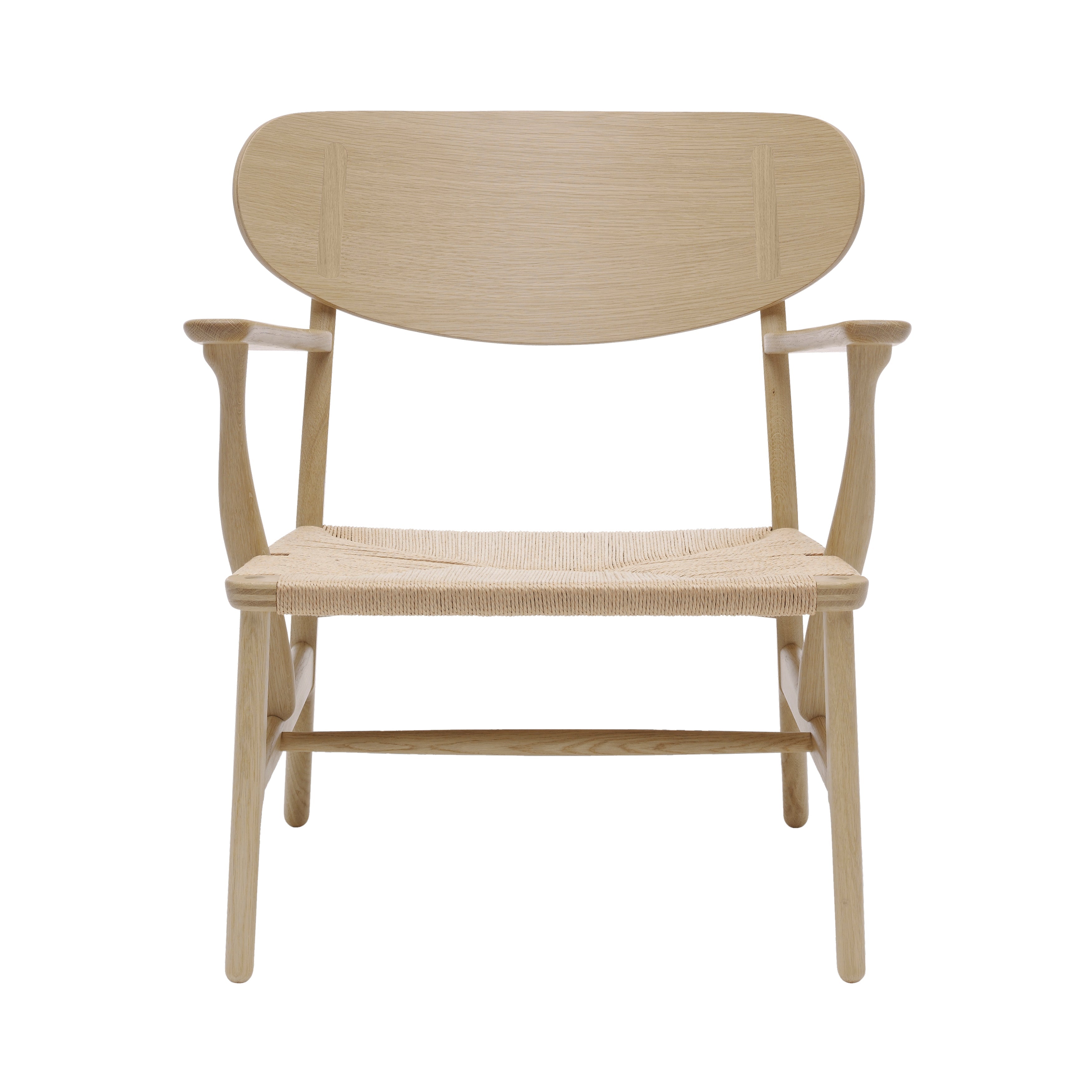 CH22 Lounge Chair: Natural + Soaped Oak