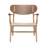 CH22 Lounge Chair: Natural + Oiled Oak + Walnut