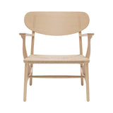 CH22 Lounge Chair: Natural + White Oiled Oak