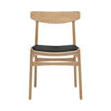 CH23 Dining Chair: Natural + Oiled Oak + Loke 7150