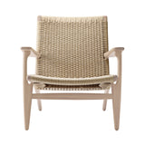 CH25 Lounge Chair: Natural + Soaped Oak