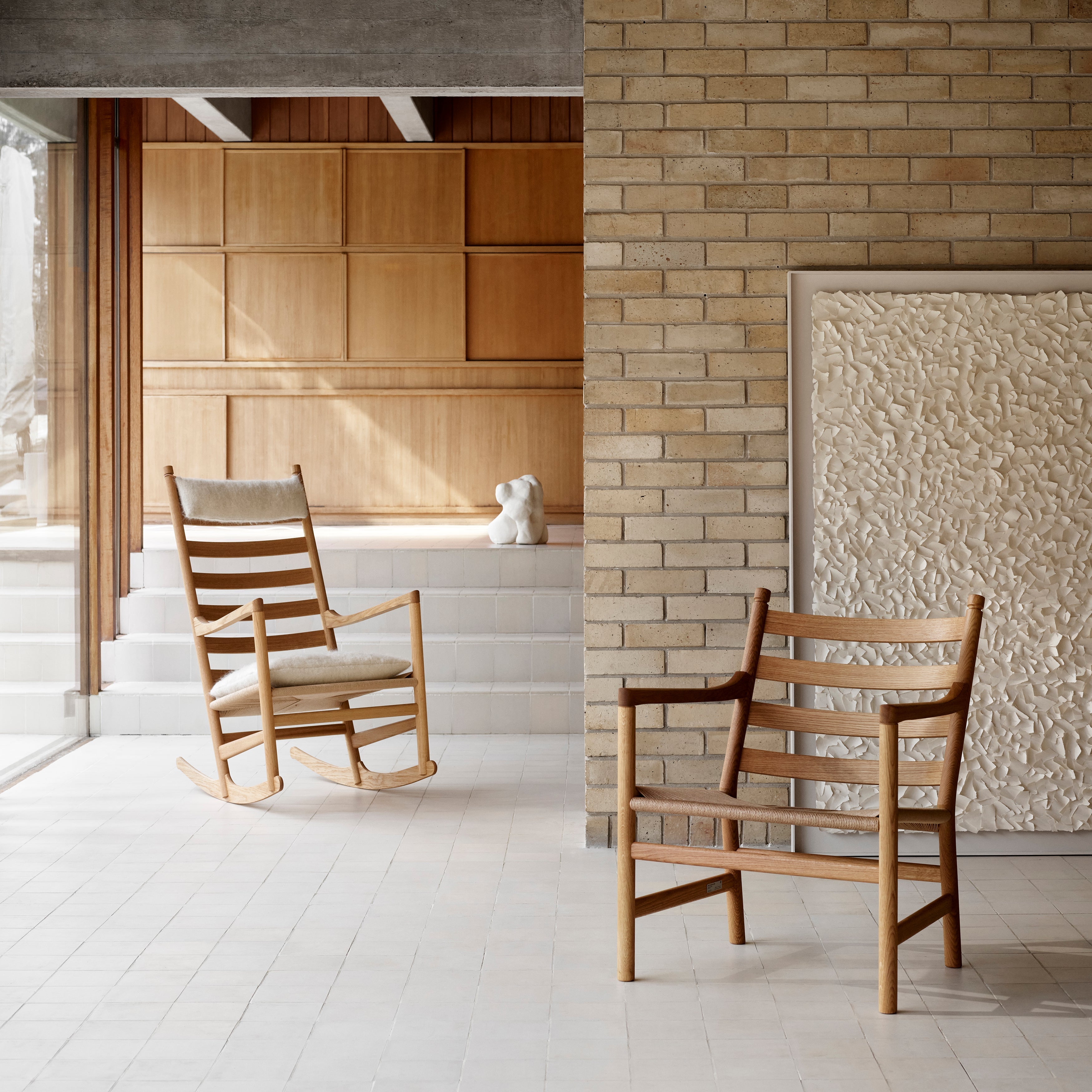 CH45 Rocking Chair with Cushion