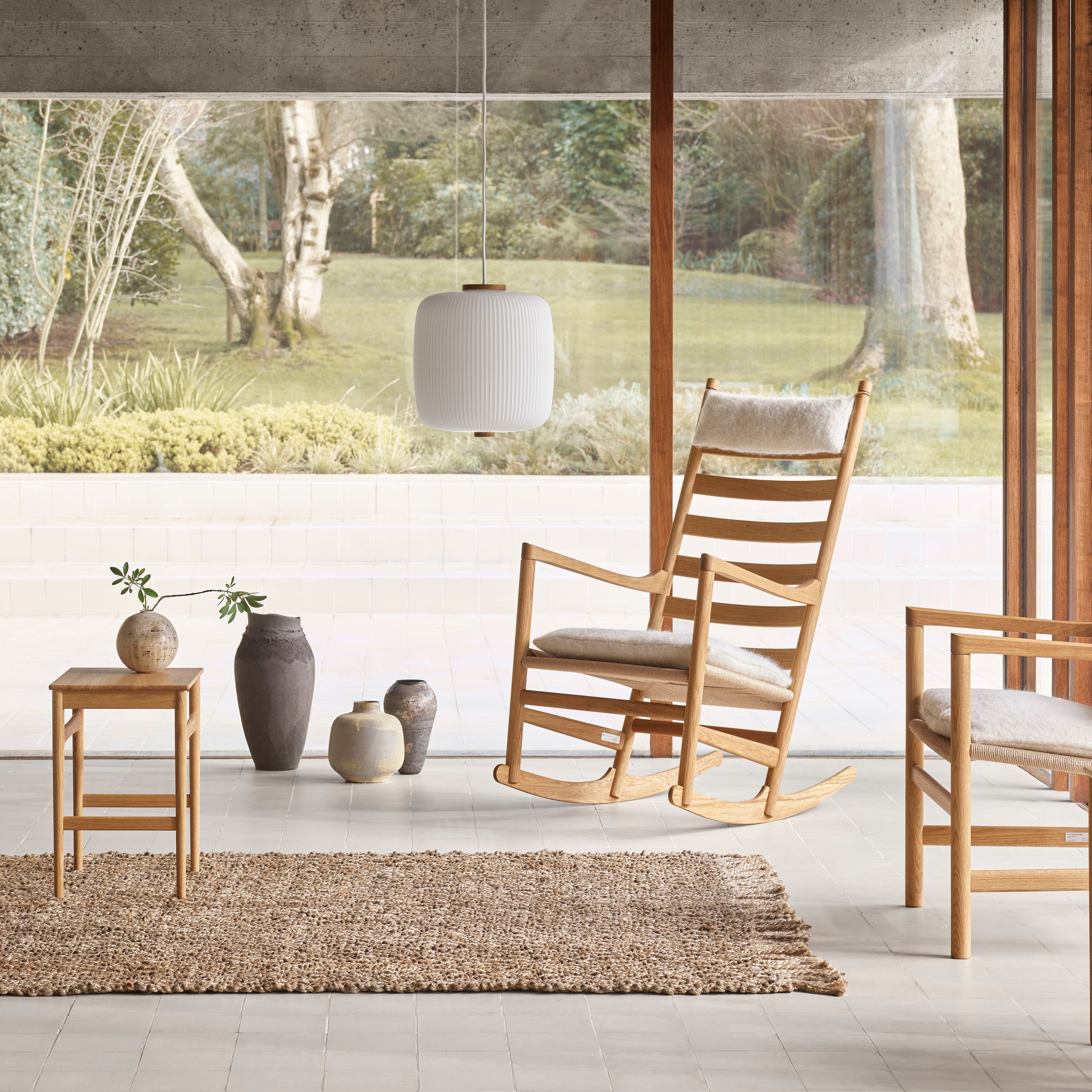 CH45 Rocking Chair with Cushion