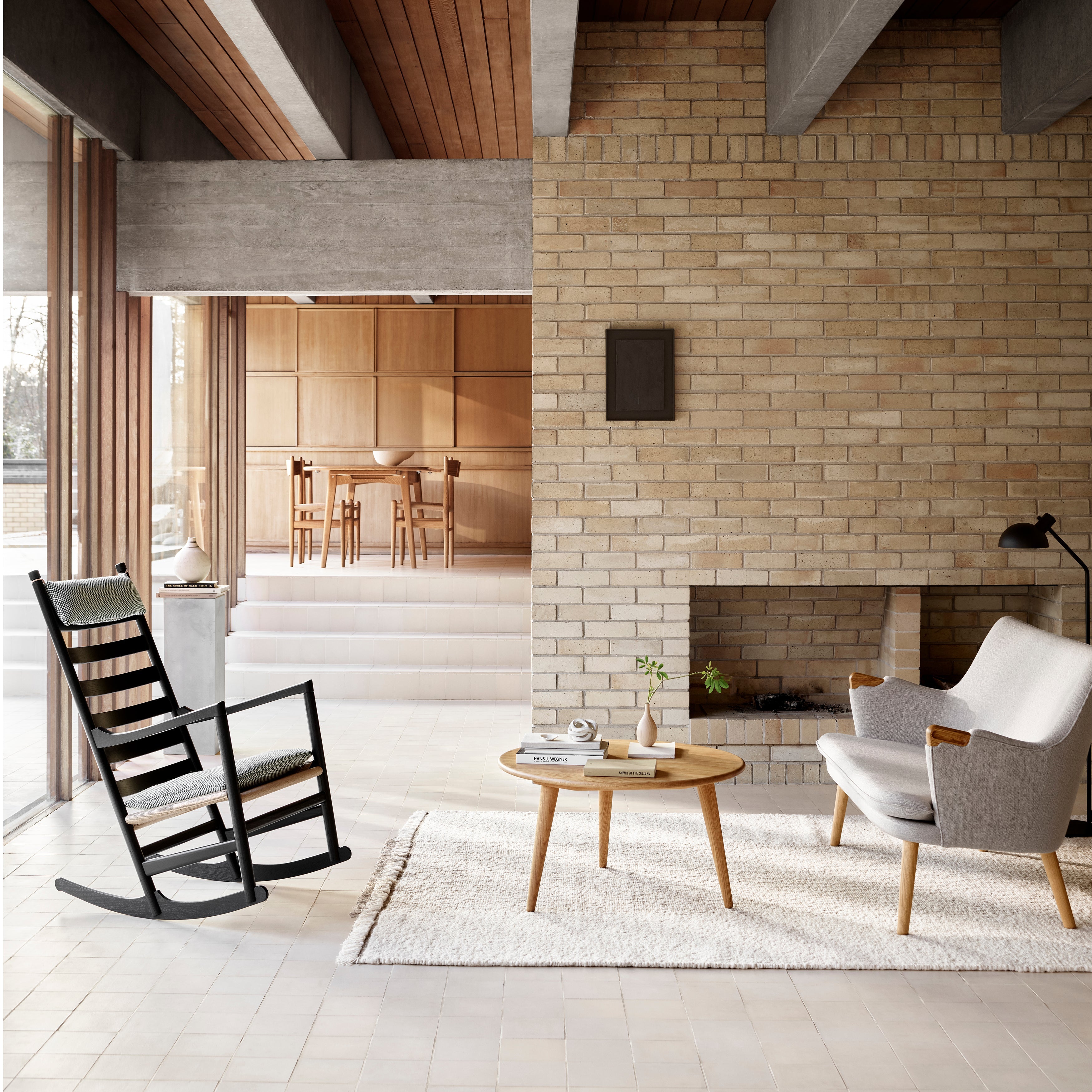 CH45 Rocking Chair with Cushion