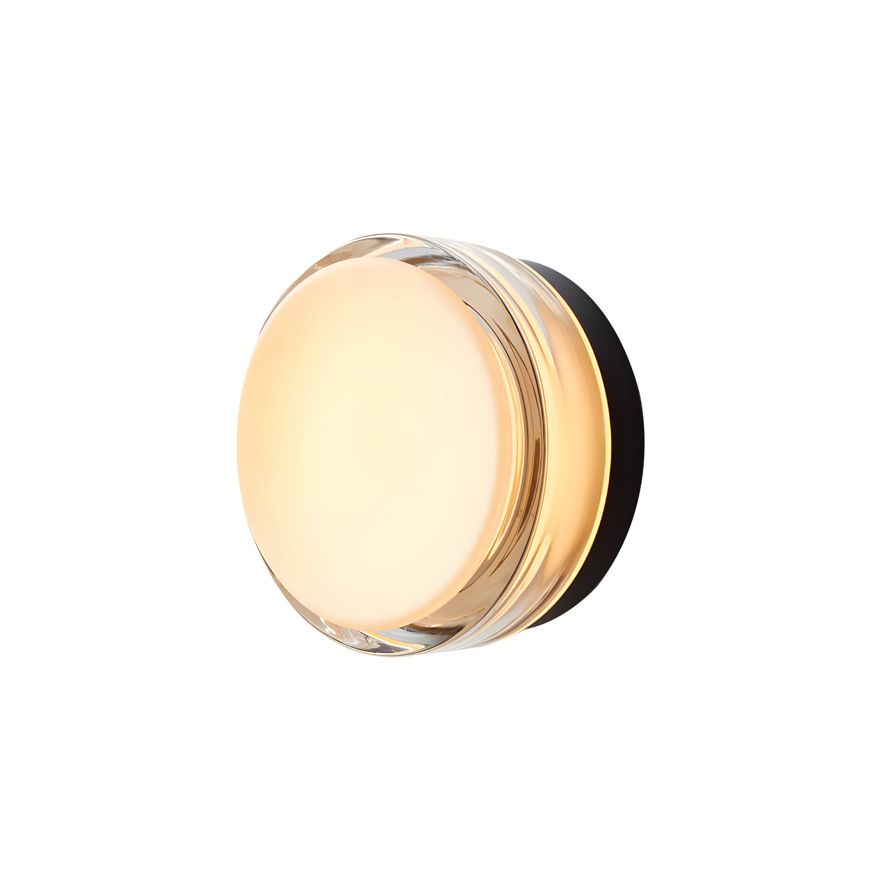 Copia Sconce: Simply Clear + Black Anodized