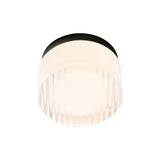 Crisp IP65 Flush Mount: White Interior + Black Anodized