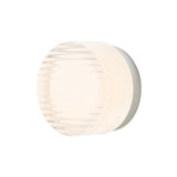 Crisp IP65 Sconce: White Interior + Natural Anodized