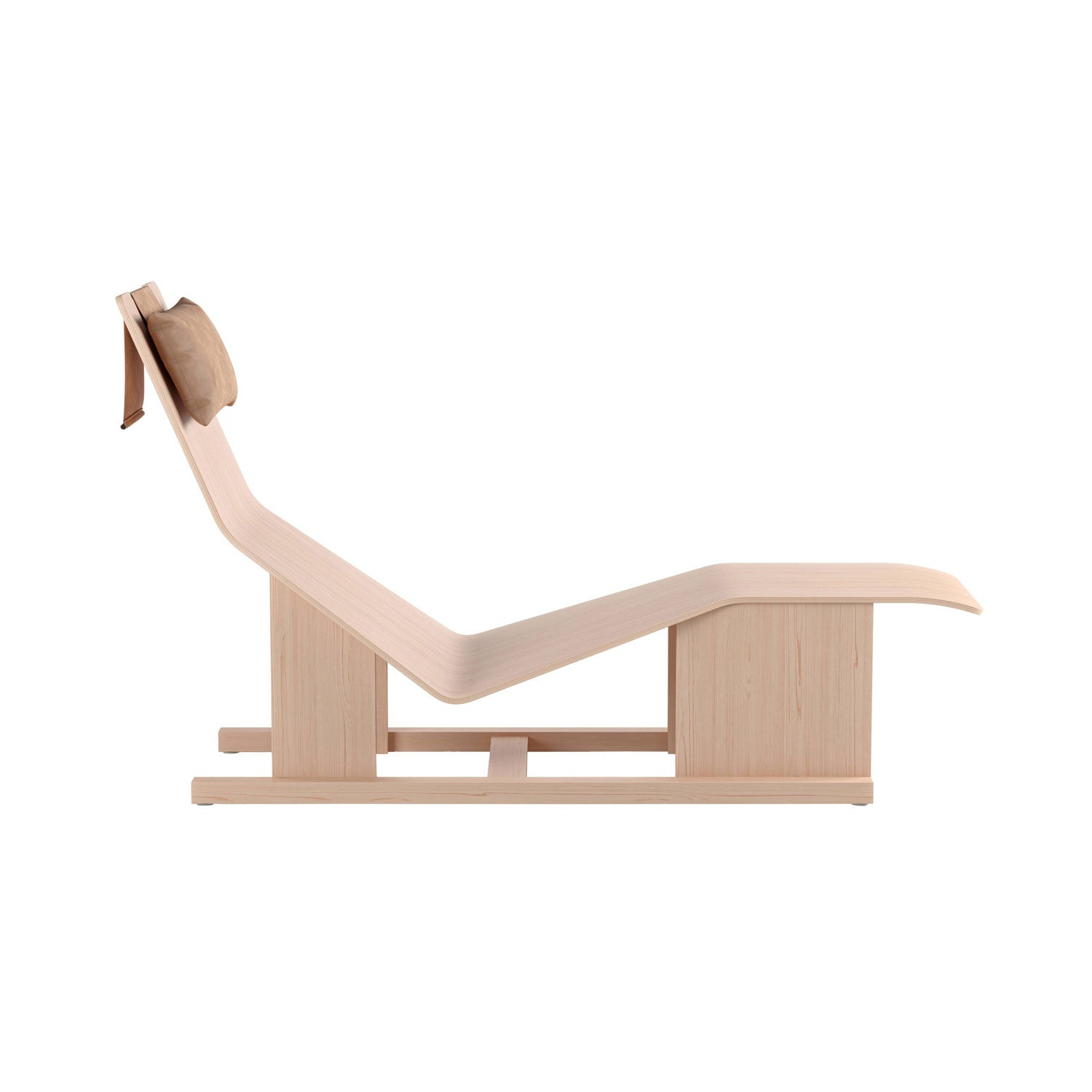 4PM Chaise Lounge: Natural Oak