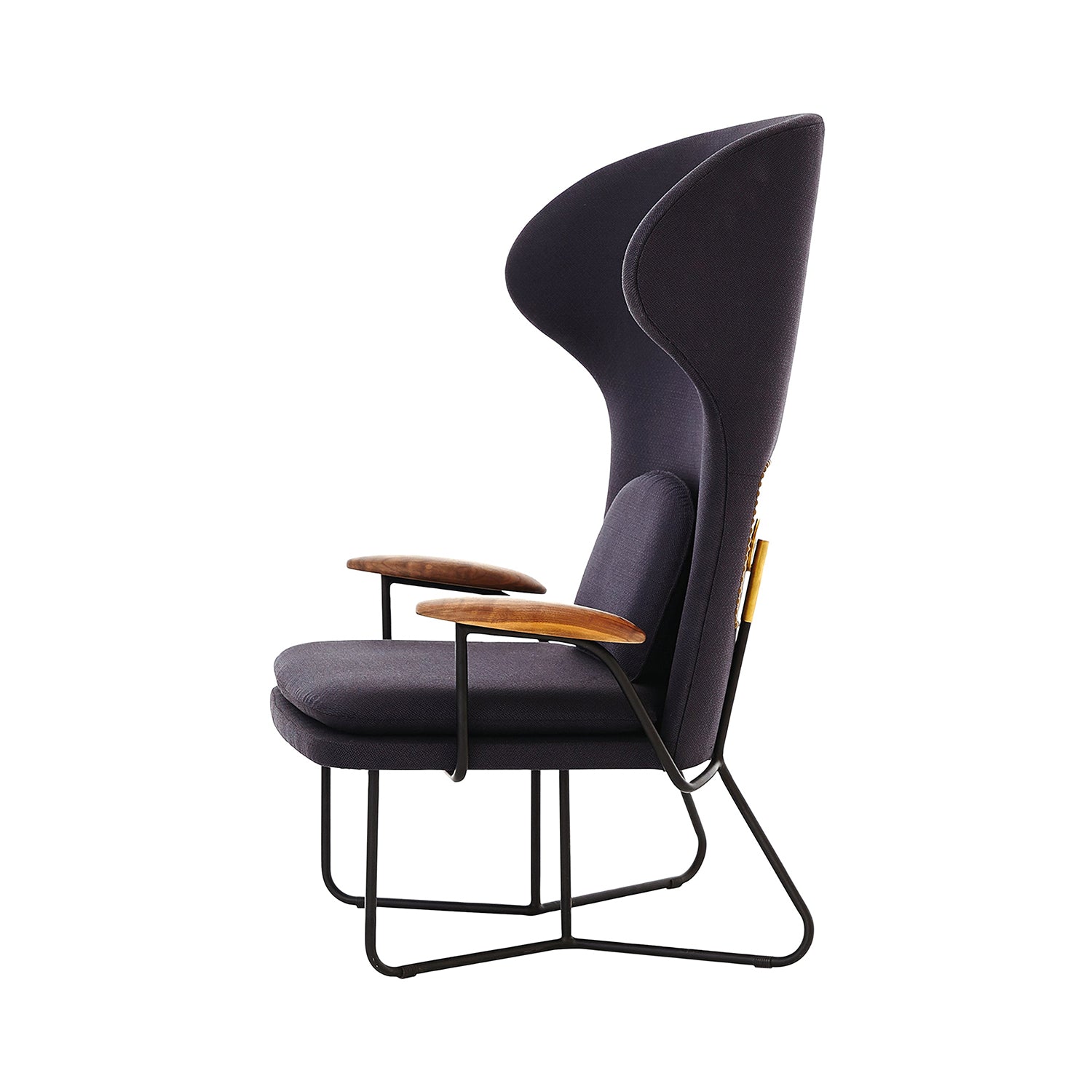 Chillax Highback Lounge Chair: Natural Oak