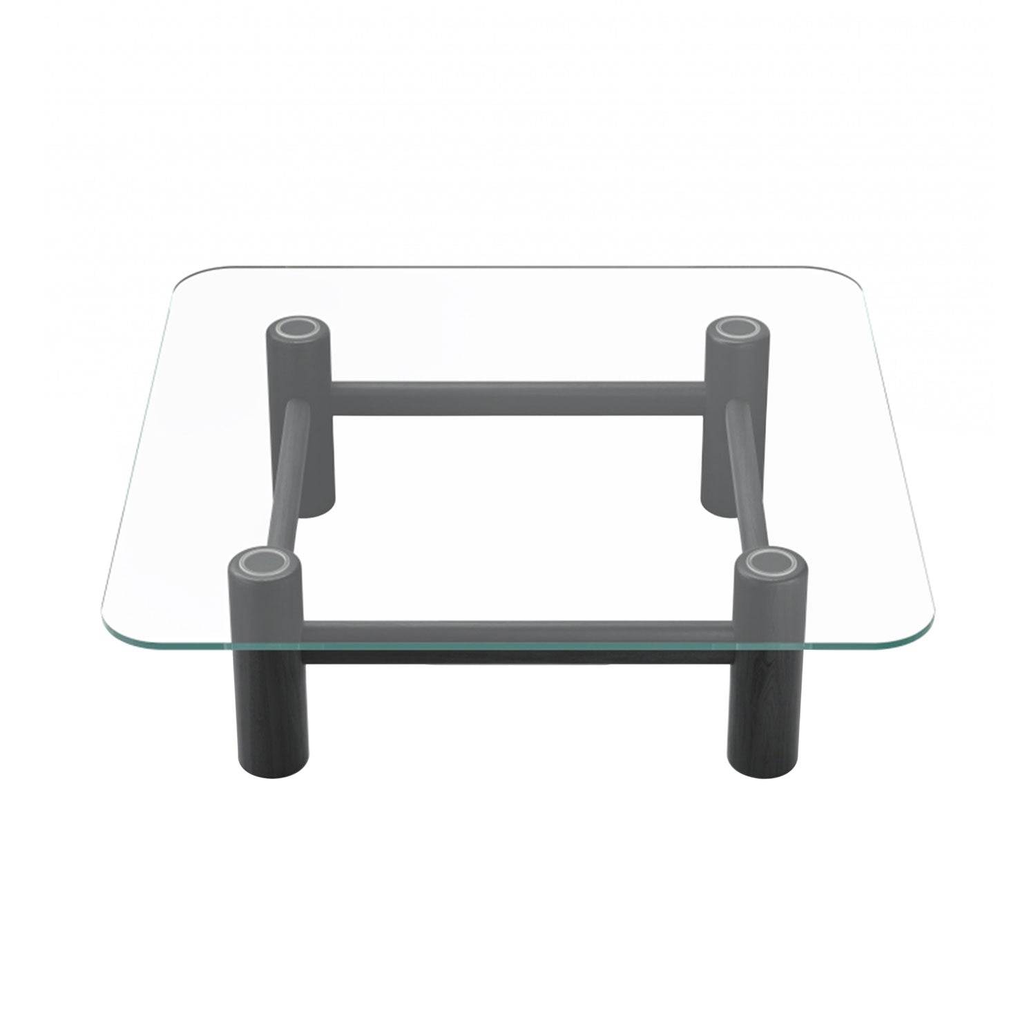 Boundary Coffee Table: Square + Black Stained Ash