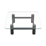 Boundary Coffee Table: Square + Black Stained Ash