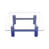 Boundary Coffee Table: Square + Ultra Marine Blue Beech