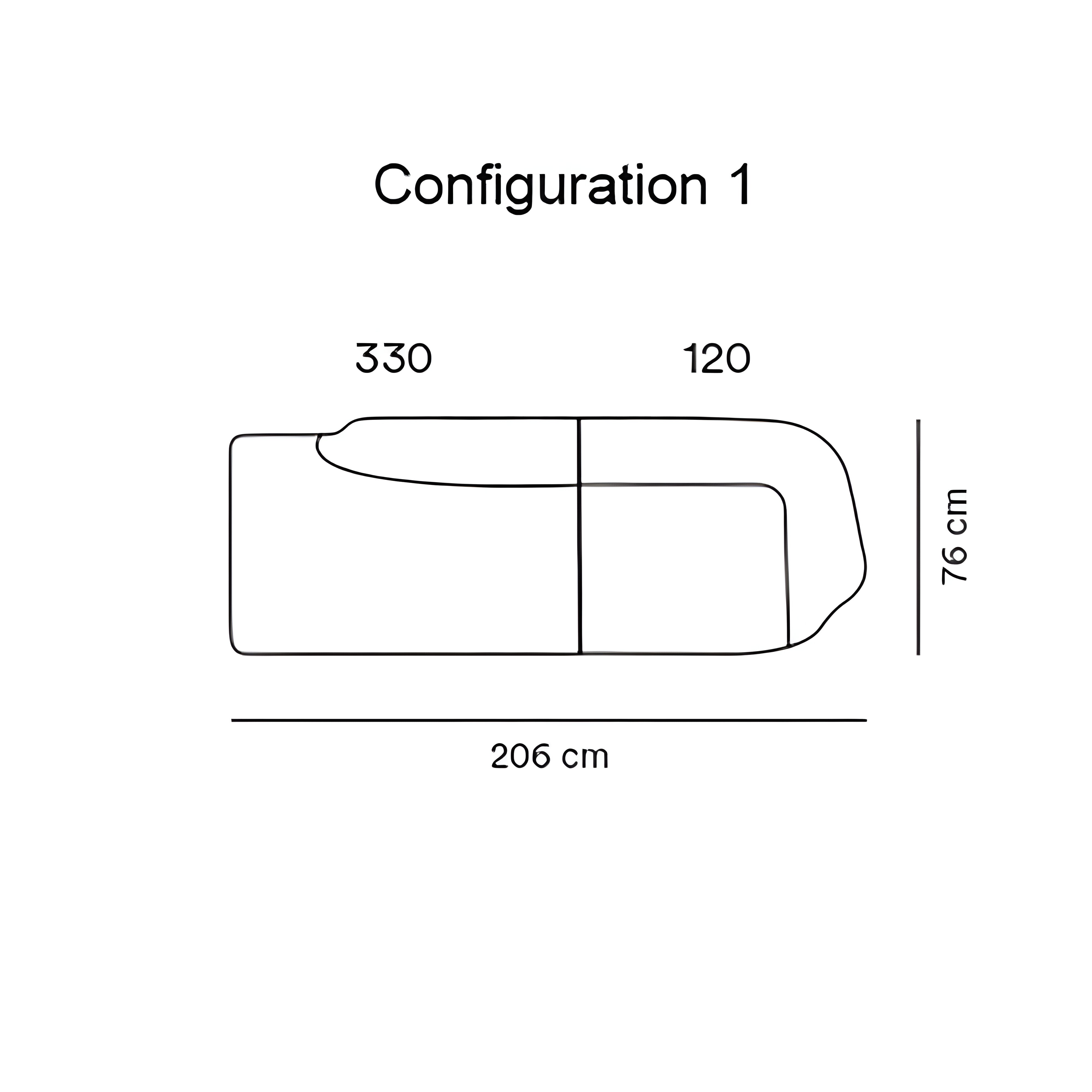 Sum Modular Sofa: Aluminum Base