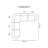 Sum Modular Sofa: Aluminum Base