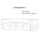 Pillow Modular Sofa: Fabric