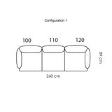 Rope Modular Sofa: 3 Seater
