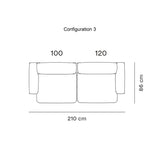 Rope Modular Sofa: 2 Seater
