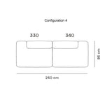 Rope Modular Sofa: 2 Seater