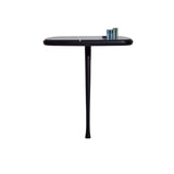 Consola Console Table: Sahara Noir Marble + Black Stained Ash
