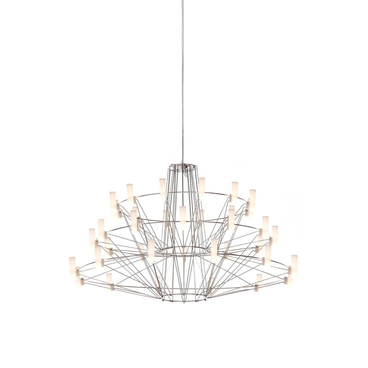 Coppélia Suspension Lamp: Small + Stainless Steel