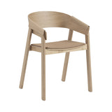 Cover Armchair: Upholstered + Oak