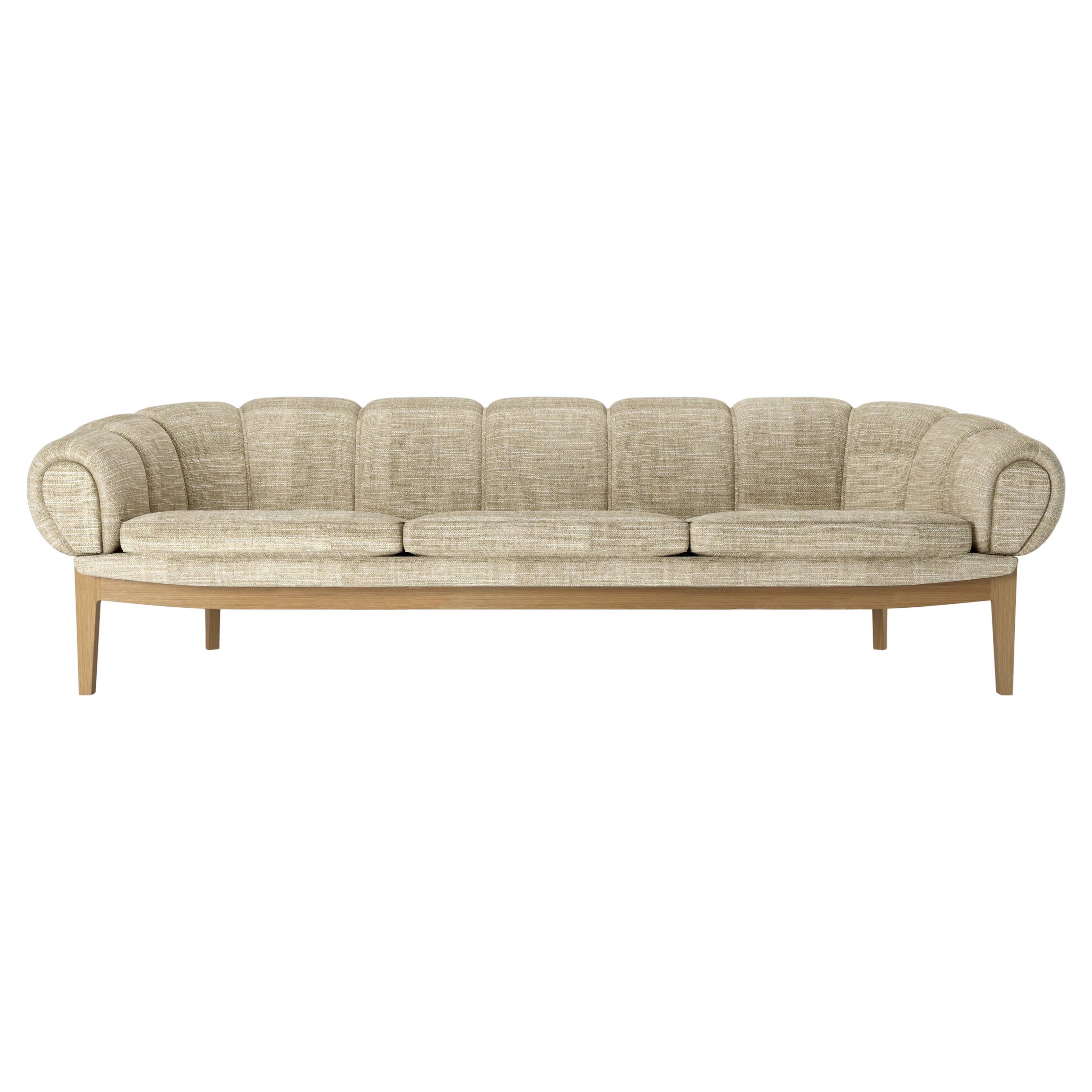 Croissant Sofa: Solid Oak