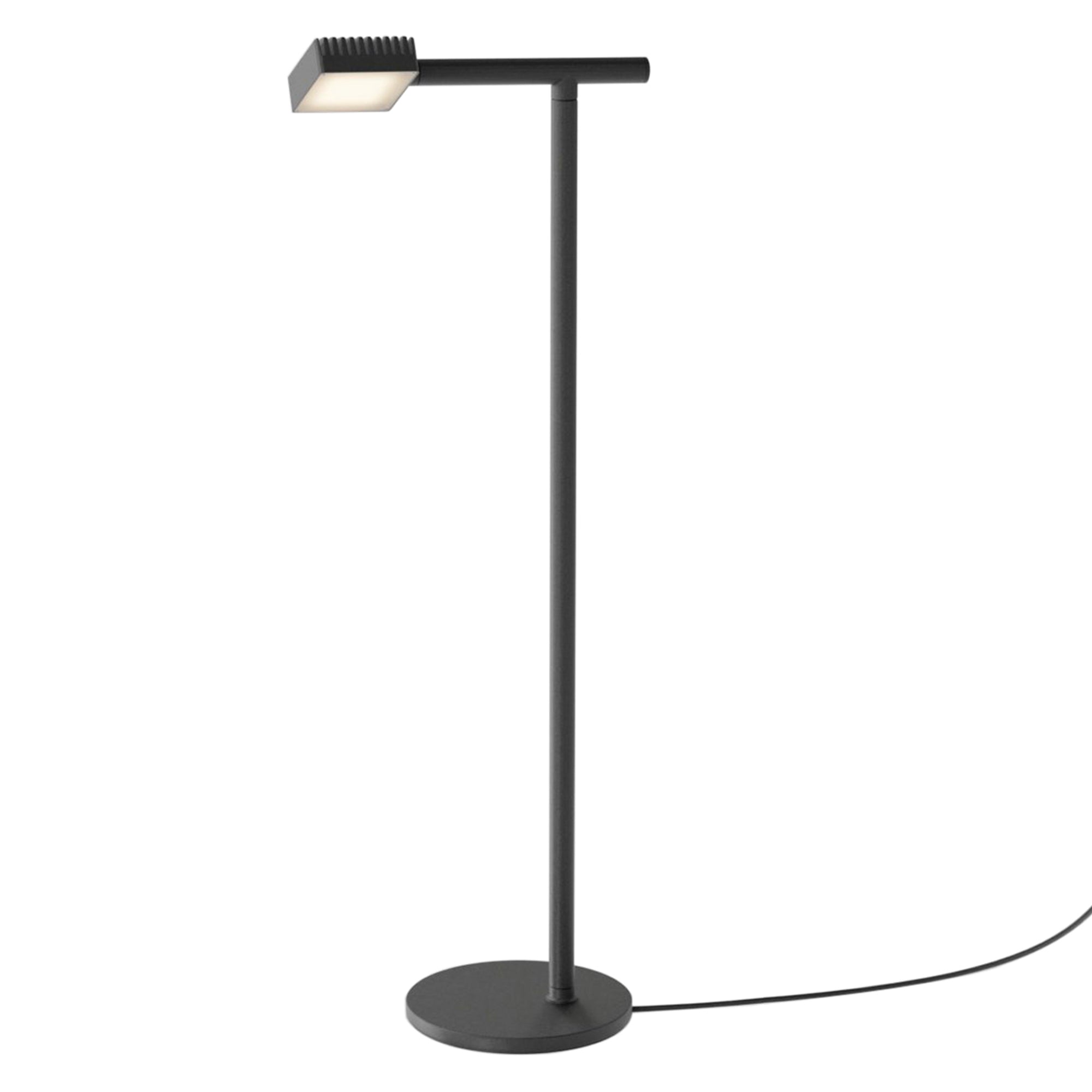 Dorval 03 Floor Lamp: Black + Black