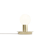 Dot Table Lamp: Brass + White