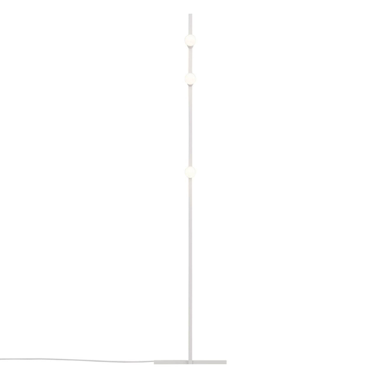 Dot Line Floor Lamp: White + White