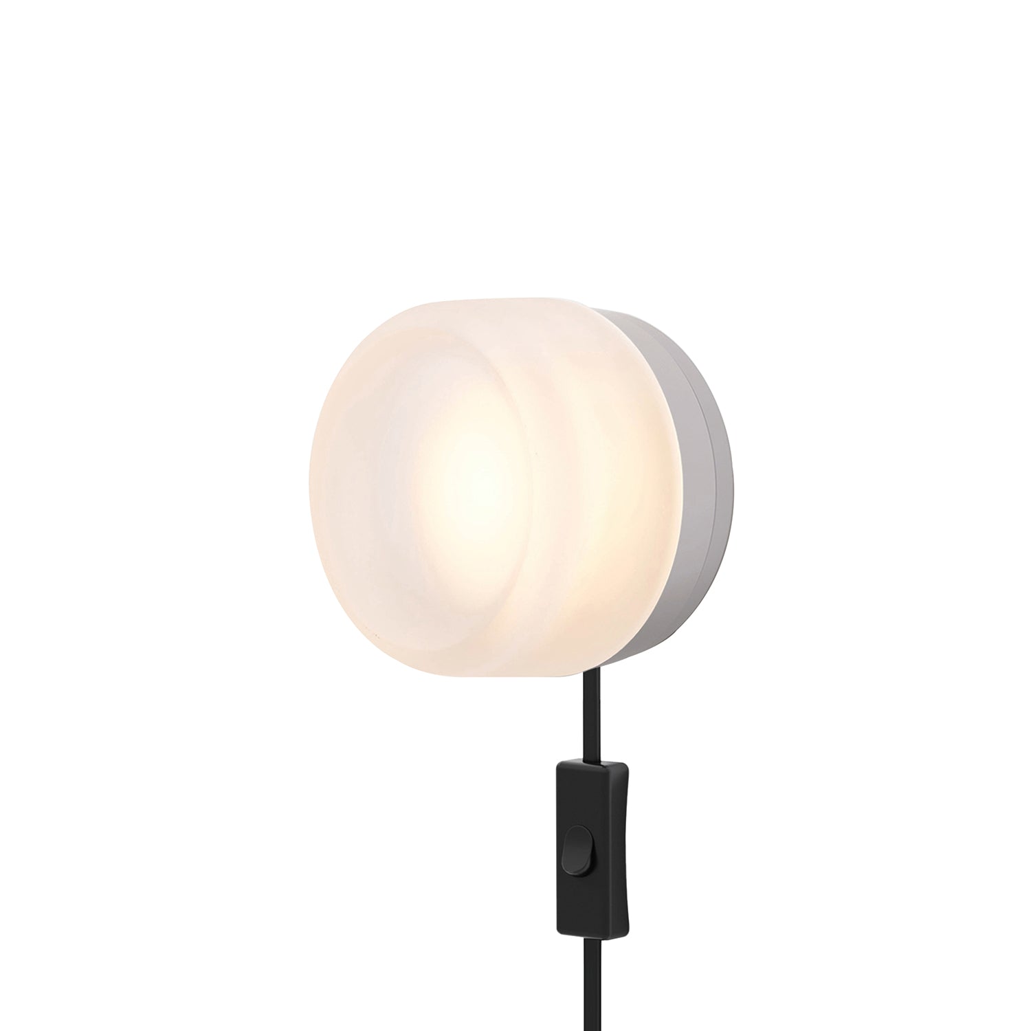 Dimple Corded: Frosted Glass + Natural Anodized