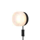 Dimple Corded: Frosted Glass + Black Anodized