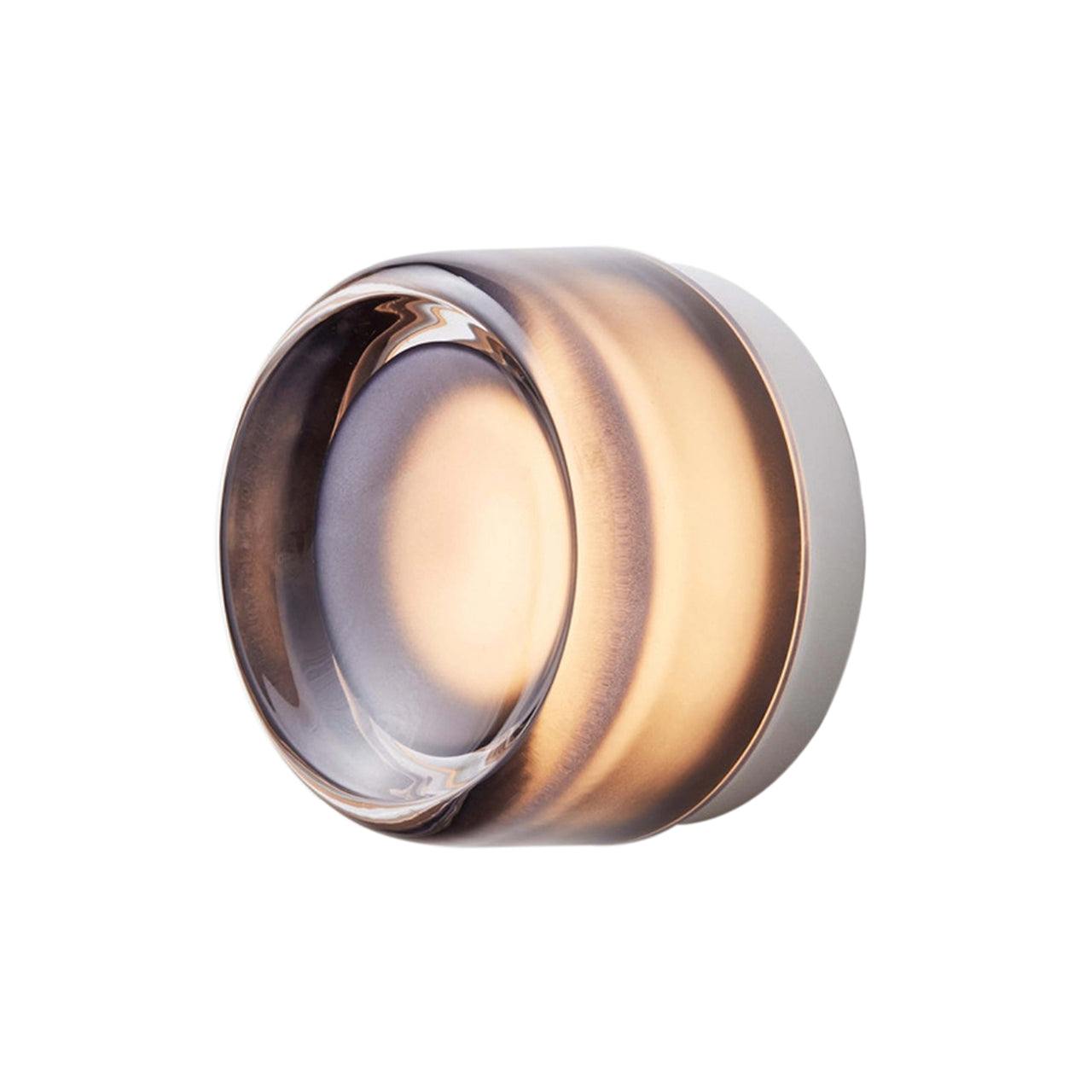 Dimple IP65 Sconce: Smoked Glass + Natural Anodized