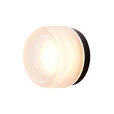 Dimple IP65 Sconce: Frosted + Black Anodized