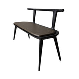Oxbend Bench with Seatpad: Charcoal Ash + Stocked: Envy 20324