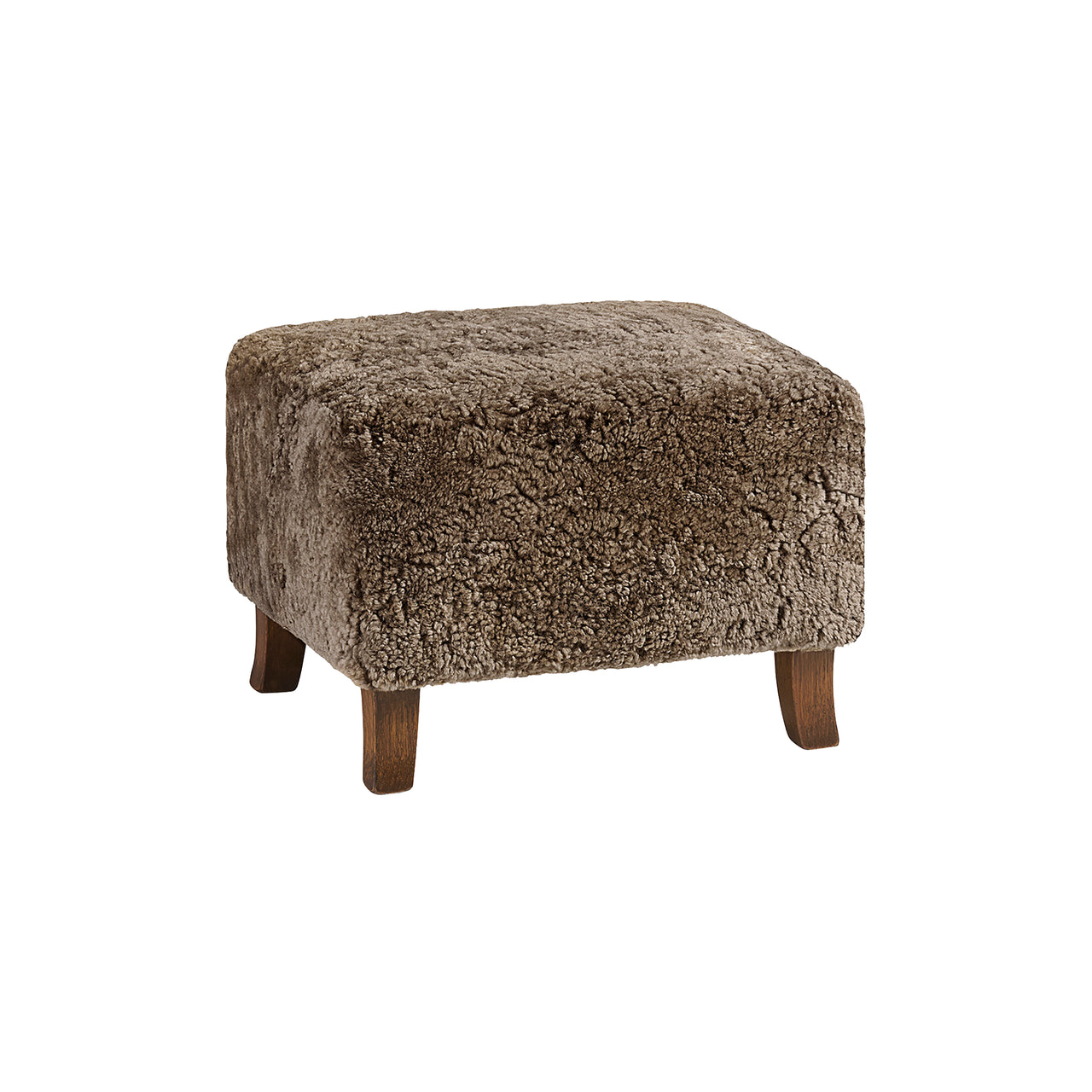 Sampo Ottoman: Fumed Oak + Leather Category 2