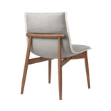 E004 Embrace Chair: White Edging Strip + Oiled Walnut
