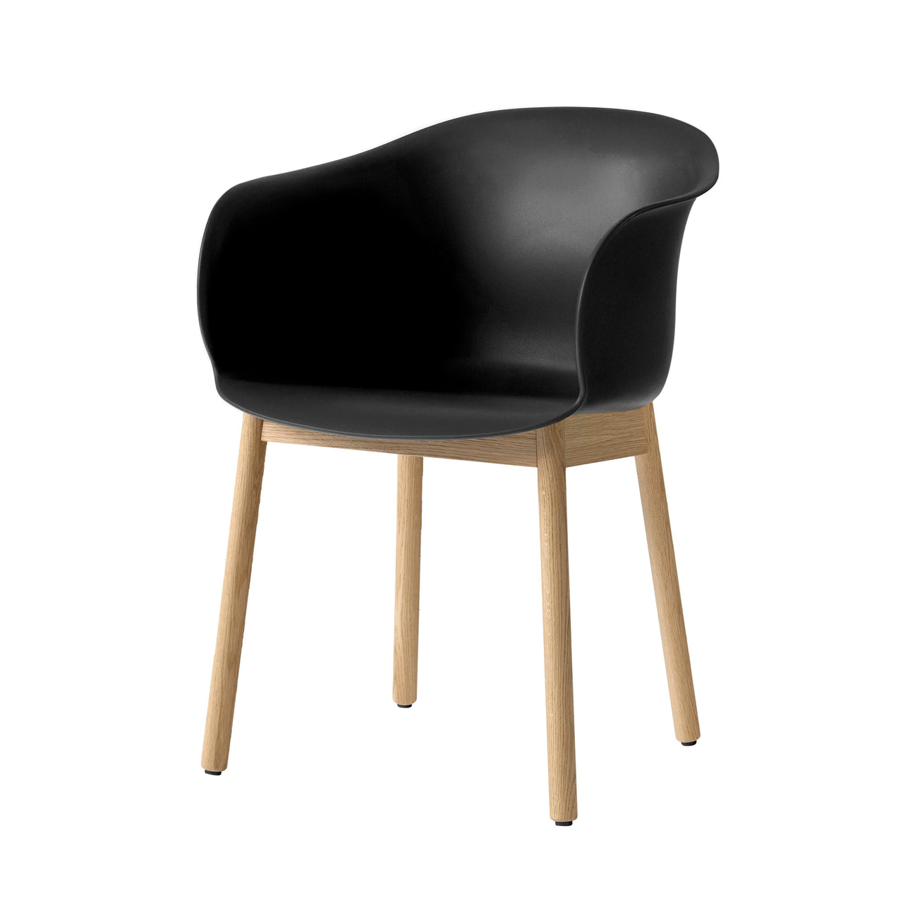 Elefy Chair JH30: Black + Clear Lacquered Oak