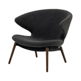 Ella Lounge Chair: Composite + Walnut + Boucle Slate