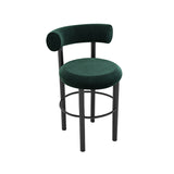 Fat Bar + Counter Stool: Black Steel Base + Bar