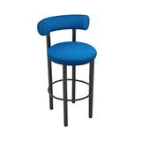 Fat Bar + Counter Stool: Black Steel Base + Bar