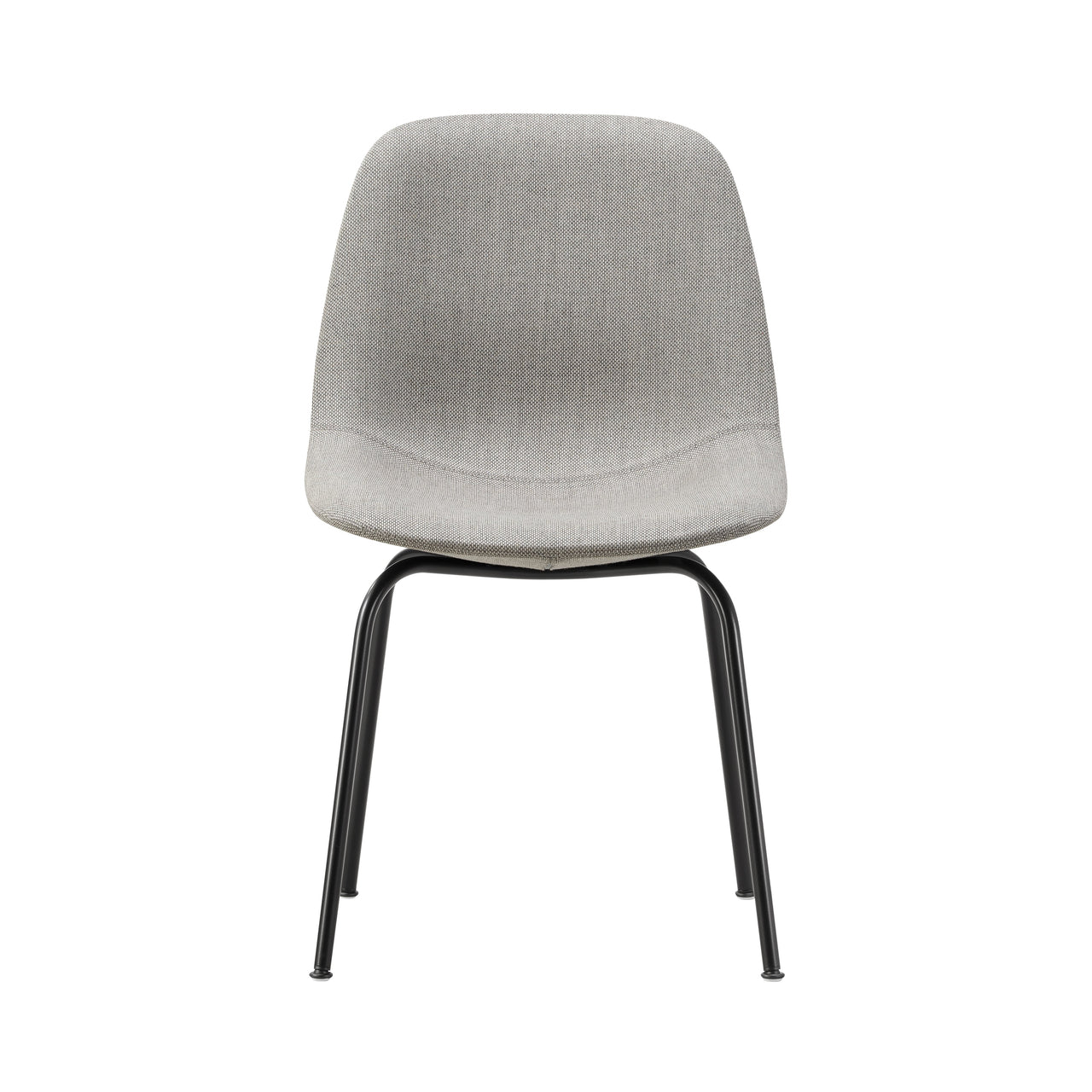 Eyes 4 Leg Tube Base Chair: Without Buttons + Black