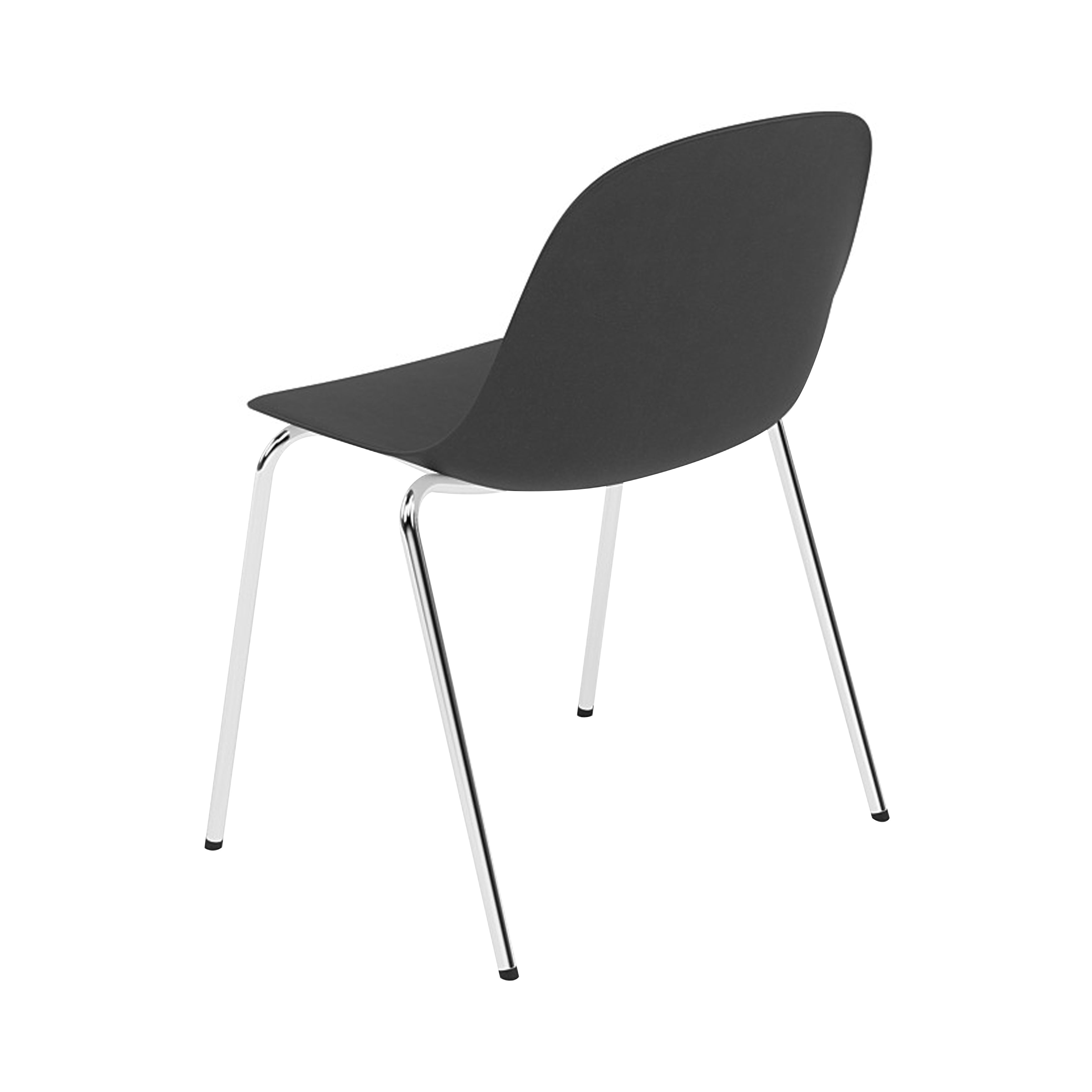 Fiber Side Chair: A-Base + Recycled Shell + Black