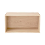 FK631105 Deep Bookcase: White Oiled Oak