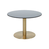 Flash Side Table: Circle + Brass