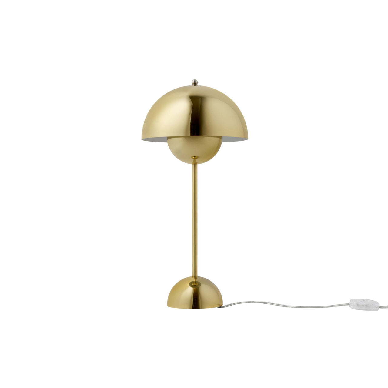 Flowerpot VP3 Table Lamp: Brass-Plated