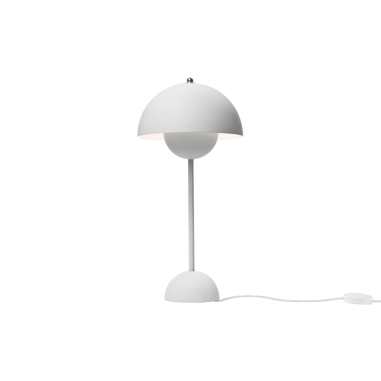 Flowerpot VP3 Table Lamp: Matte Light Grey