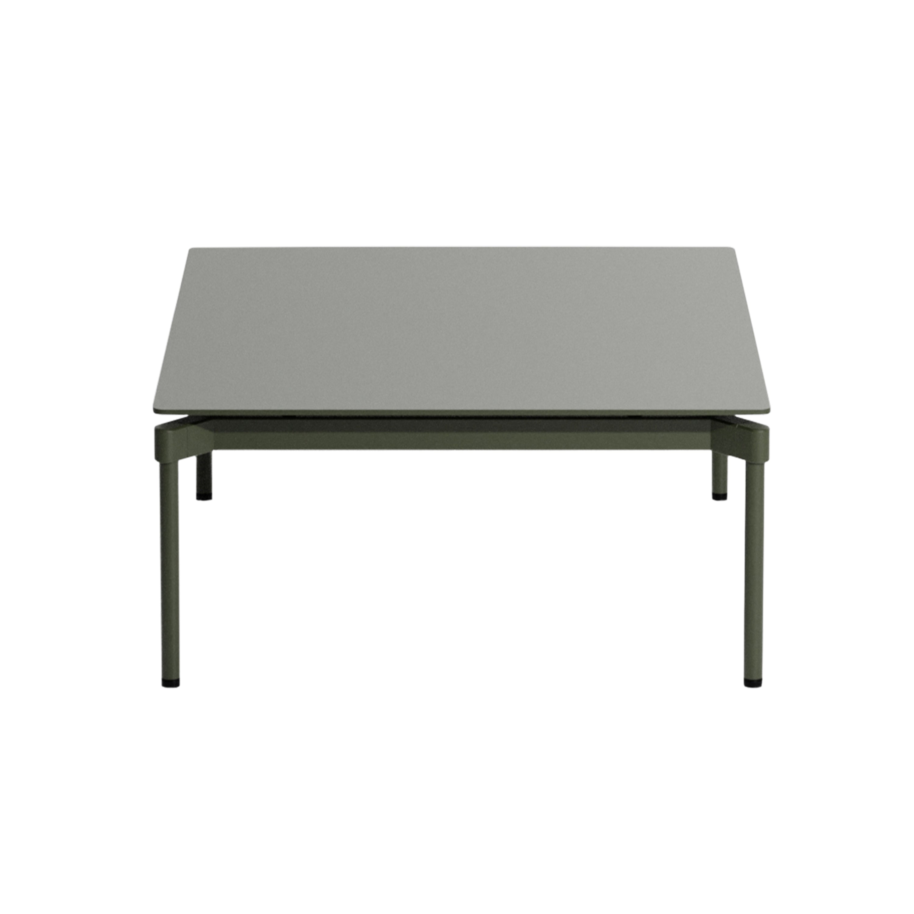 Fromme Coffee Table: Glass Green