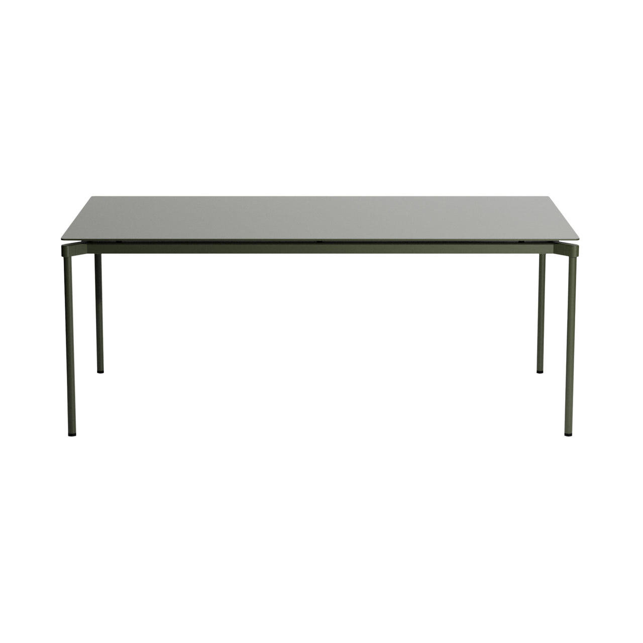 Fromme Dining Table: Rectangle + Glass Green